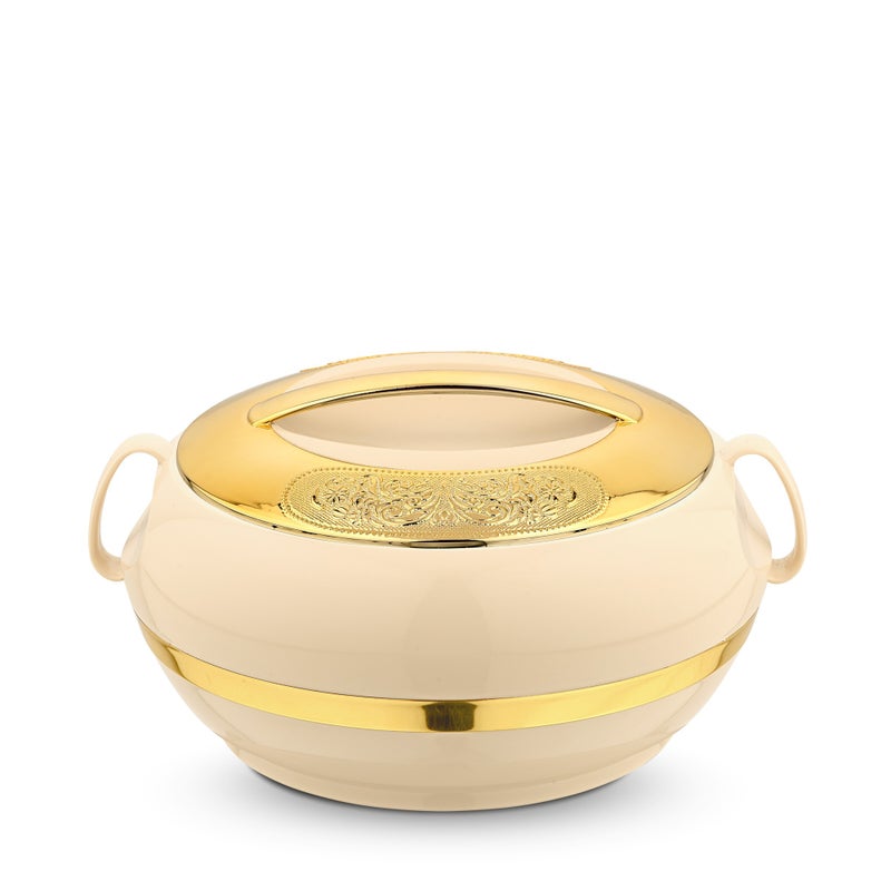 Asian Golden Crest  Casserole Dlx 2300 Ml - Assorted | Super PU Insulation Hot Pot with Stainless Steel Inner Casing | Serving Dishes with Lids | Hot Food Storage Container & Warmers - Image 1